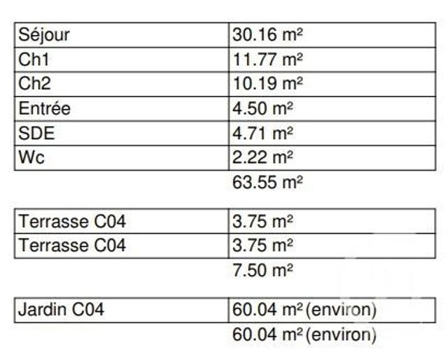 Appartement F3 à vendre - 3 pièces - 63.55 m2 - DOUVRES LA DELIVRANDE - 14 - BASSE-NORMANDIE - Century 21 Cjn Immobilier