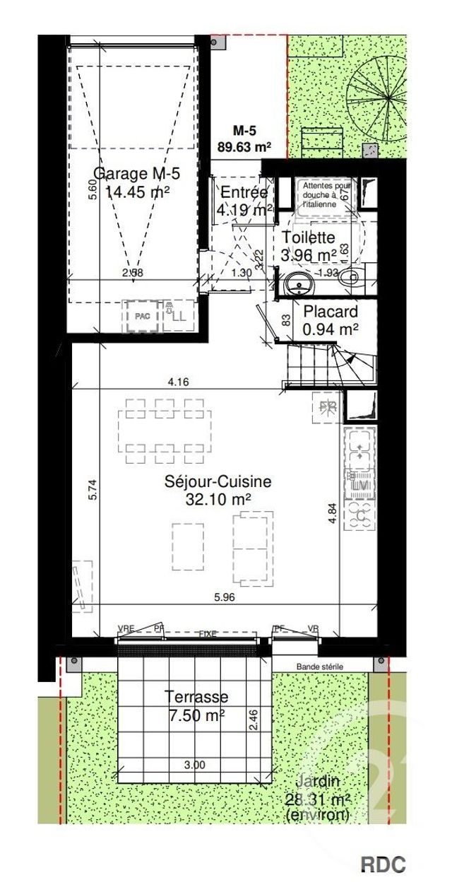 maison à vendre - 4 pièces - 89.63 m2 - DOUVRES LA DELIVRANDE - 14 - BASSE-NORMANDIE - Century 21 Cjn Immobilier